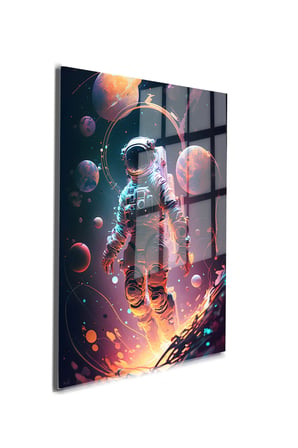 Space/Uzay Yapay Zeka Özel Tasarım Cam Tablo Ofis, Mutfak Çocuk Odası, Salon 129