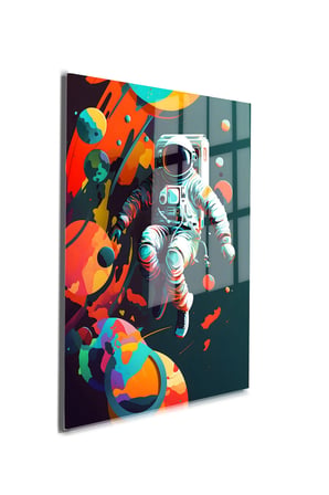 Space/Uzay Yapay Zeka Özel Tasarım Cam Tablo Ofis, Mutfak Çocuk Odası, Salon 131