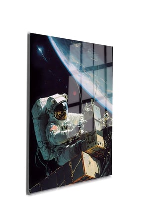 Space/Uzay Yapay Zeka Özel Tasarım Cam Tablo Ofis, Mutfak Çocuk Odası, Salon 108
