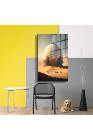 Space/Uzay Yapay Zeka Özel Tasarım Cam Tablo Ofis, Mutfak Çocuk Odası, Salon 215