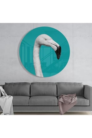 Flamingo Cam Tablo | Hediyelik, Dekoratif, Ofis, Mutfak