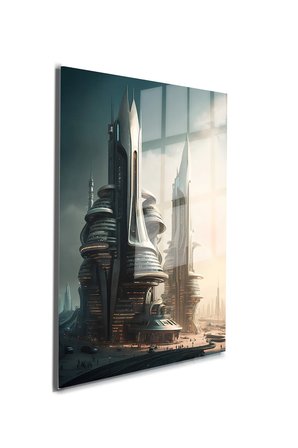 Space/Uzay Yapay Zeka Özel Tasarım Cam Tablo Ofis, Mutfak Çocuk Odası, Salon 153