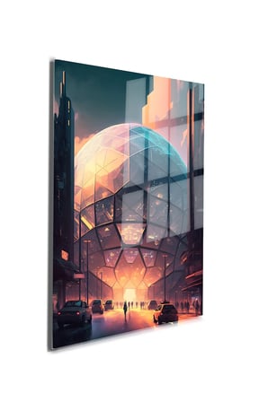 Space/Uzay Yapay Zeka Özel Tasarım Cam Tablo Ofis, Mutfak Çocuk Odası, Salon 03