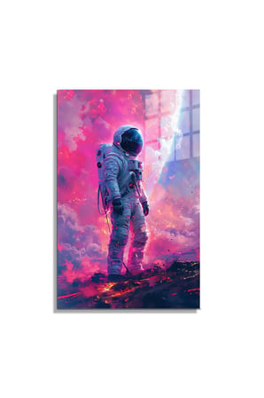 Space/Uzay Yapay Zeka Özel Tasarım Cam Tablo Ofis, Mutfak Çocuk Odası, Salon 134