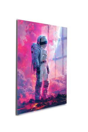 Space/Uzay Yapay Zeka Özel Tasarım Cam Tablo Ofis, Mutfak Çocuk Odası, Salon 134