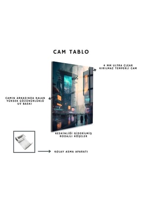 Space/Uzay Yapay Zeka Özel Tasarım Cam Tablo Ofis, Mutfak Çocuk Odası, Salon 213