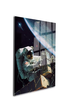 Space/Uzay Yapay Zeka Özel Tasarım Cam Tablo Ofis, Mutfak Çocuk Odası, Salon 125