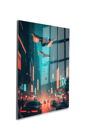 Space/Uzay Yapay Zeka Özel Tasarım Cam Tablo Ofis, Mutfak Çocuk Odası, Salon 228