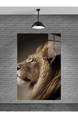 Aslan Cam Tablo Ev Dekorasyon,balkon Dekorasyonu,dekoratif,duvar Tablo,mutfak Tablo