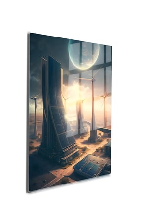 Space/Uzay Yapay Zeka Özel Tasarım Cam Tablo Ofis, Mutfak Çocuk Odası, Salon 188