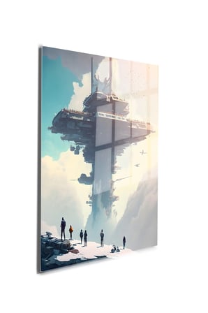 Space/Uzay Yapay Zeka Özel Tasarım Cam Tablo Ofis, Mutfak Çocuk Odası, Salon 158