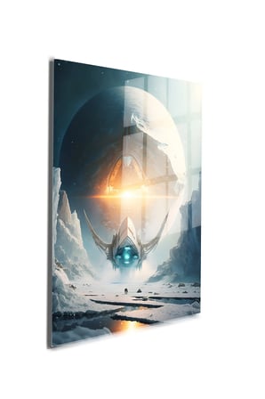 Space/Uzay Yapay Zeka Özel Tasarım Cam Tablo Ofis, Mutfak Çocuk Odası, Salon 66