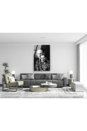 Mustafa Kemal Atatürk Cam Tablo 10 Kasım Atatürk Tablo 29 Ekim Türk Bayrağı Tablo Ofis Dekor