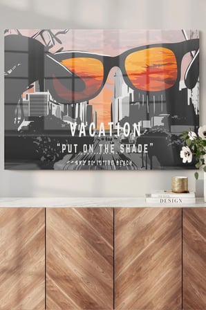 Wallpaper Modern Vocation| Sanat Temalı Cam Tablo | Hediyelik, Dekoratif, Ofis, Mutfak