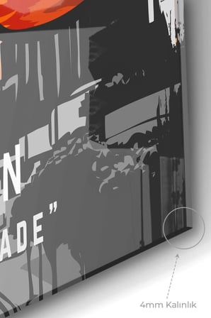 Wallpaper Modern Vocation| Sanat Temalı Cam Tablo | Hediyelik, Dekoratif, Ofis, Mutfak