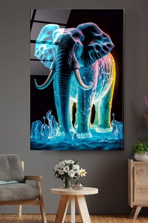 Neon Fil Cam Tablo, Dekoratif Cam Tablo