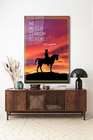 Atatürk Özel Tasarım 8 Dikey Cam Tablo