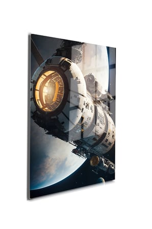 Space/Uzay Yapay Zeka Özel Tasarım Cam Tablo Ofis, Mutfak Çocuk Odası, Salon 92