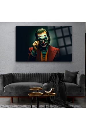 JOKER KIRILMAZ LÜKS CAM TABLO ULTRA YÜKSEK RENKLER GENÇ ODASI CAM TABLO