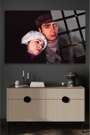 Kurtlar Vadisi Polat ve Elif Kız Kulesi Manzara 4mm Kırılmaz Temperli Yüksek Çözünürlüklü Cam Tablo