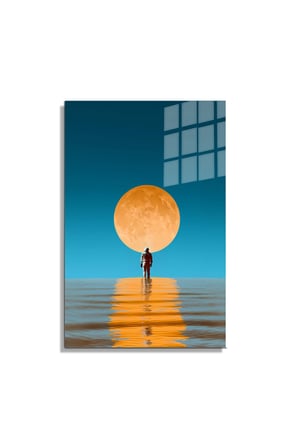 Space/Uzay Yapay Zeka Özel Tasarım Cam Tablo Ofis, Mutfak Çocuk Odası, Salon 138