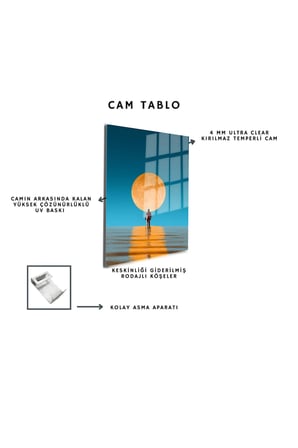 Space/Uzay Yapay Zeka Özel Tasarım Cam Tablo Ofis, Mutfak Çocuk Odası, Salon 138