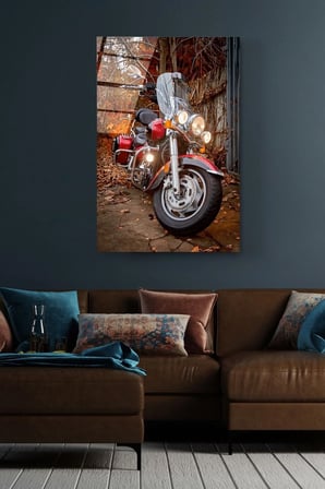 Motorsiklet Cam Tablo, Dekoratif Cam Tablo