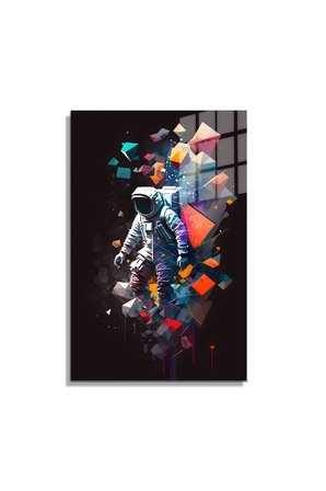 Space/Uzay Yapay Zeka Özel Tasarım Cam Tablo Ofis, Mutfak Çocuk Odası, Salon 102
