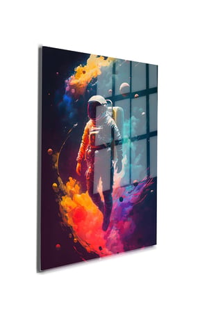 Space/Uzay Yapay Zeka Özel Tasarım Cam Tablo Ofis, Mutfak Çocuk Odası, Salon 95