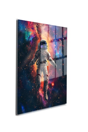 Space/Uzay Yapay Zeka Özel Tasarım Cam Tablo Ofis, Mutfak Çocuk Odası, Salon 137