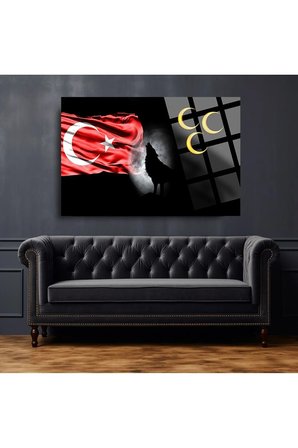 Bozkurt Ülkücülük 4mm Kırılmaz Temperli Yüksek Çözünürlüklü Cam Tablo