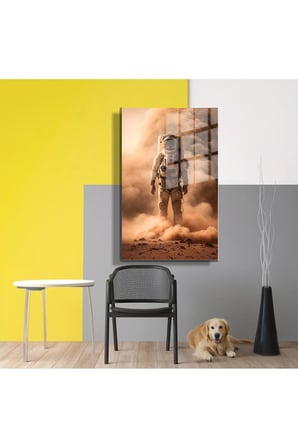 Space/Uzay Yapay Zeka Özel Tasarım Cam Tablo Ofis, Mutfak Çocuk Odası, Salon 43