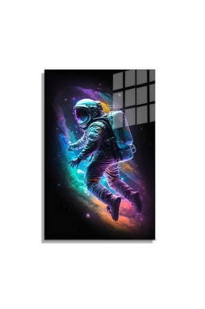 Space/Uzay Yapay Zeka Özel Tasarım Cam Tablo Ofis, Mutfak Çocuk Odası, Salon 51