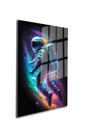 Space/Uzay Yapay Zeka Özel Tasarım Cam Tablo Ofis, Mutfak Çocuk Odası, Salon 51