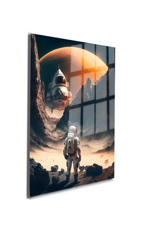 Space/Uzay Yapay Zeka Özel Tasarım Cam Tablo Ofis, Mutfak Çocuk Odası, Salon 38