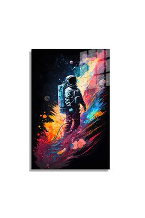 Space/Uzay Yapay Zeka Özel Tasarım Cam Tablo Ofis, Mutfak Çocuk Odası, Salon 118