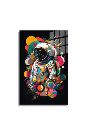 Space/Uzay Yapay Zeka Özel Tasarım Cam Tablo Ofis, Mutfak Çocuk Odası, Salon 63