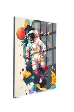 Space/Uzay Yapay Zeka Özel Tasarım Cam Tablo Ofis, Mutfak Çocuk Odası, Salon 91