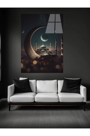 METACAM MUHTEŞEM CAMİİ VE AY CAM TABLOSU