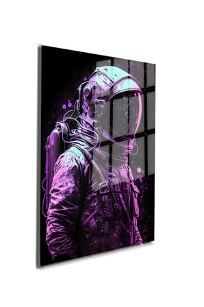 Space/Uzay Yapay Zeka Özel Tasarım Cam Tablo Ofis, Mutfak Çocuk Odası, Salon 61