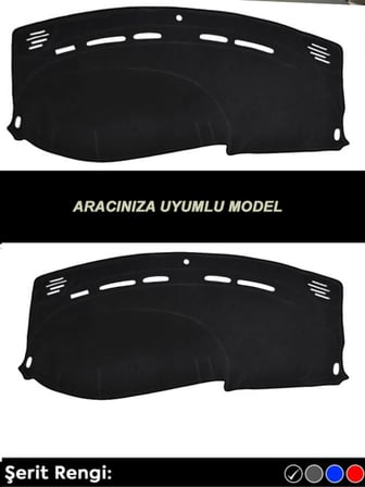 Chevrolet Captıva (2008-2011) 3d Torpido Koruma Kılıfı - Ön Göğüs Kaplama - Siyah Şerit