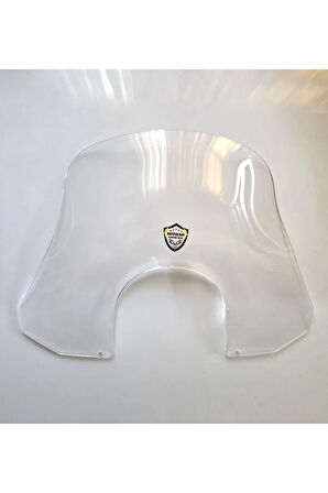 MOTOCAM Piaggio Beverly 500 Siperlik Ön Cam 2001-2007 Model 35cm Şeffaf Renkli 4mm