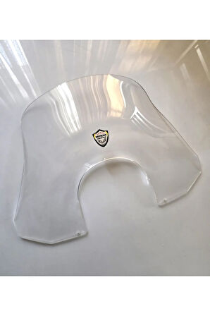 MOTOCAM Piaggio Beverly 500 Siperlik Ön Cam 2001-2007 Model 35cm Şeffaf Renkli 4mm