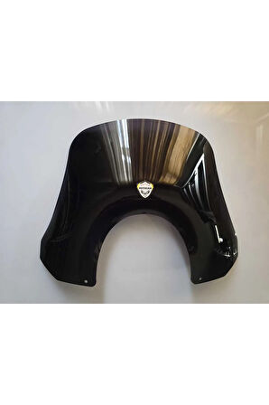 MOTOCAM Piaggio Beverly 500 Siperlik Ön Cam 2001-2007 Model 35cm Siyah Renkli 4mm