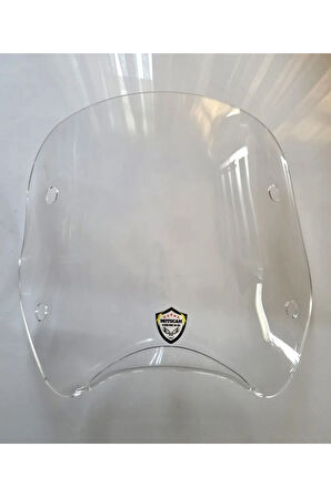 MOTOCAM Piaggio Beverly 500 Ön Uzatma Camı 2001-2007 Model 34cm Şeffaf Renkli 4mm APARATSIZDIR