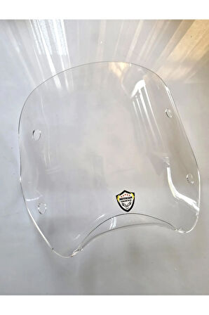 MOTOCAM Piaggio Beverly 500 Ön Uzatma Camı 2001-2007 Model 34cm Şeffaf Renkli 4mm APARATSIZDIR