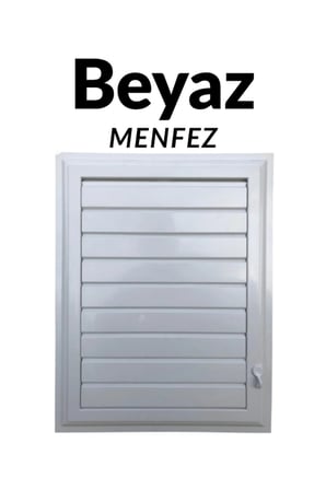 Beyaz 40 x 40 cm Havalandırma Menfezi Banyo Menfezi Wc Baca Kapağı Tuvalet Menfezi Plastik Panjur