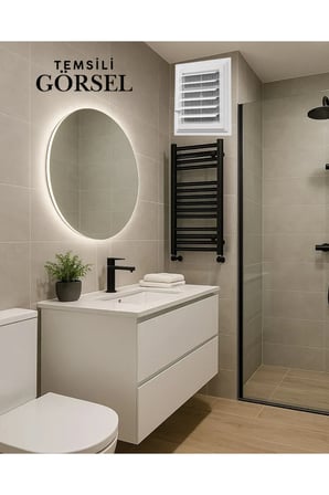 Beyaz 45 x 65 cm Havalandırma Menfezi Banyo Menfezi Wc Baca Kapağı Tuvalet Menfezi Plastik Panjur