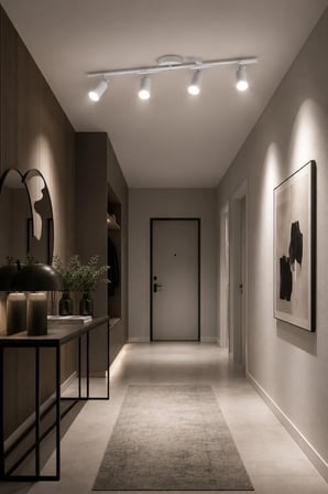 Spoty 4'Lü Beyaz Renkli BEYAZ IŞIK Modern Tasarım Salon - Mutfak - Banyo Spot Sıralı Avize