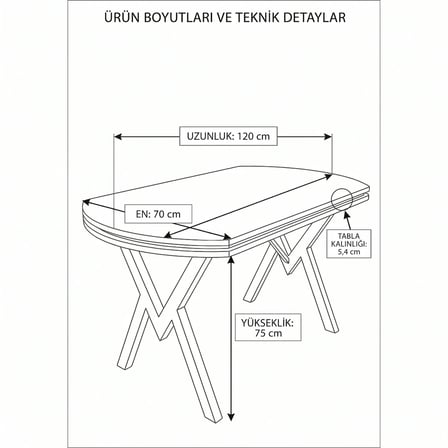 Nova Serisi Modern Yemek Masası Takımı - 4 Kişilik Salon & Mutfak Seti - Renk Seçenekli